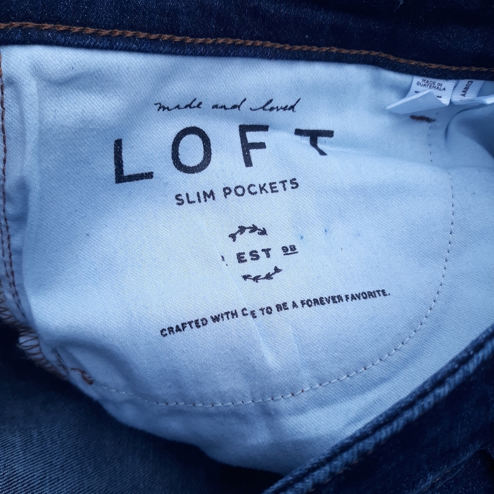 LOFT Curvy High Waist Skinny Jeans size 32 - Picture 9 of 9
